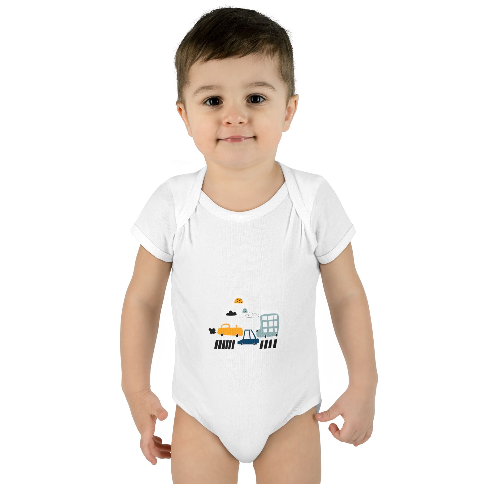 Cute Infant Baby Bodysuit with Adorable Construction Vehicles Dip into Fun, Gift for New Parents, Baby Shower Gift, Everyday Wear, [...]