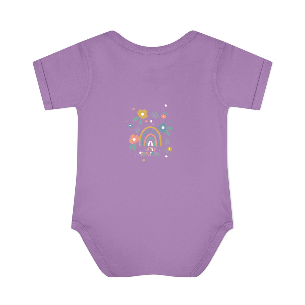 Whimsical Rainbow Baby Bodysuit | Cute Infant Onesie, Floral Baby Clothing, Gift for New Parents, Baby Shower Present, Toddler Outfit