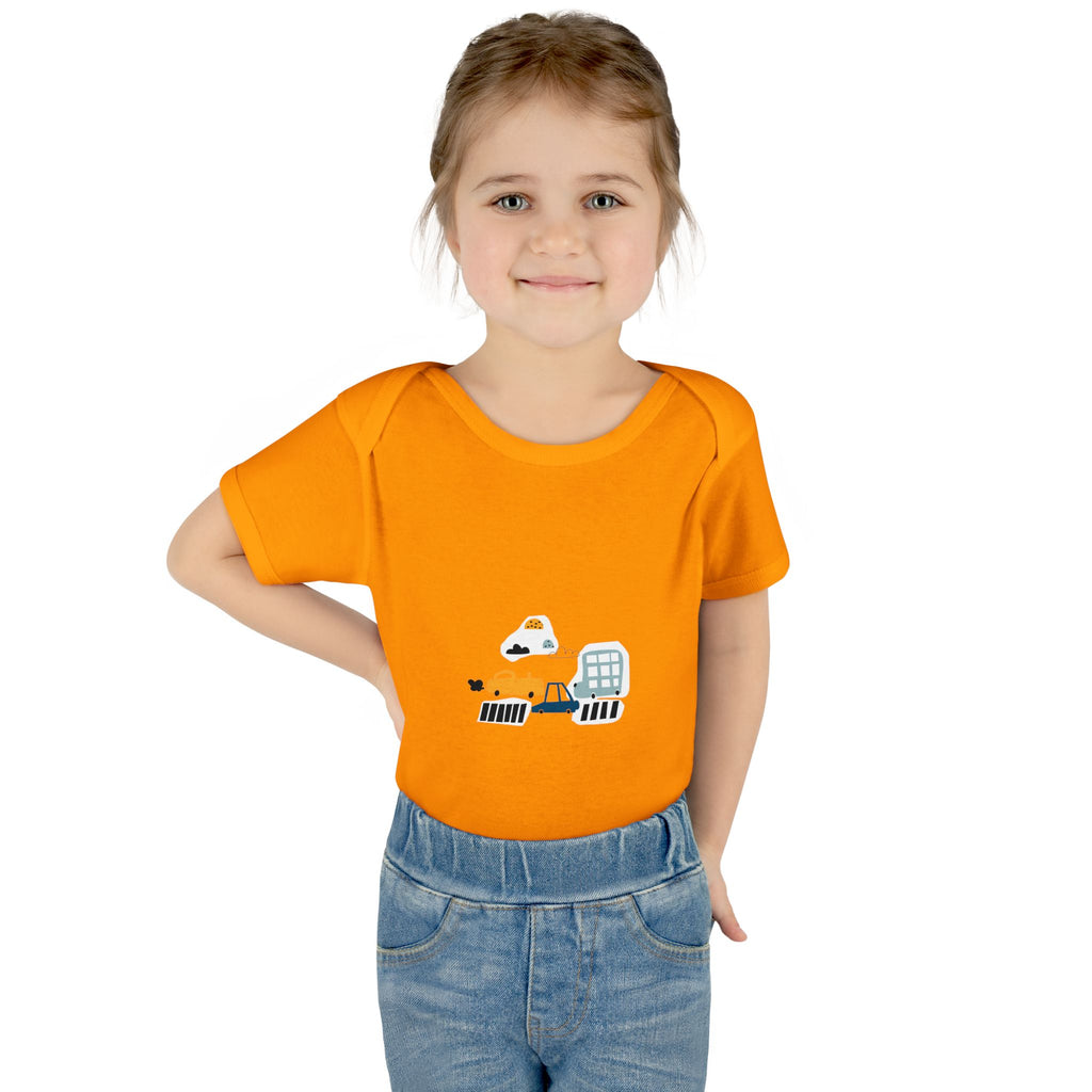 Cute Infant Baby Bodysuit with Adorable Construction Vehicles Dip into Fun, Gift for New Parents, Baby Shower Gift, Everyday Wear, [...]