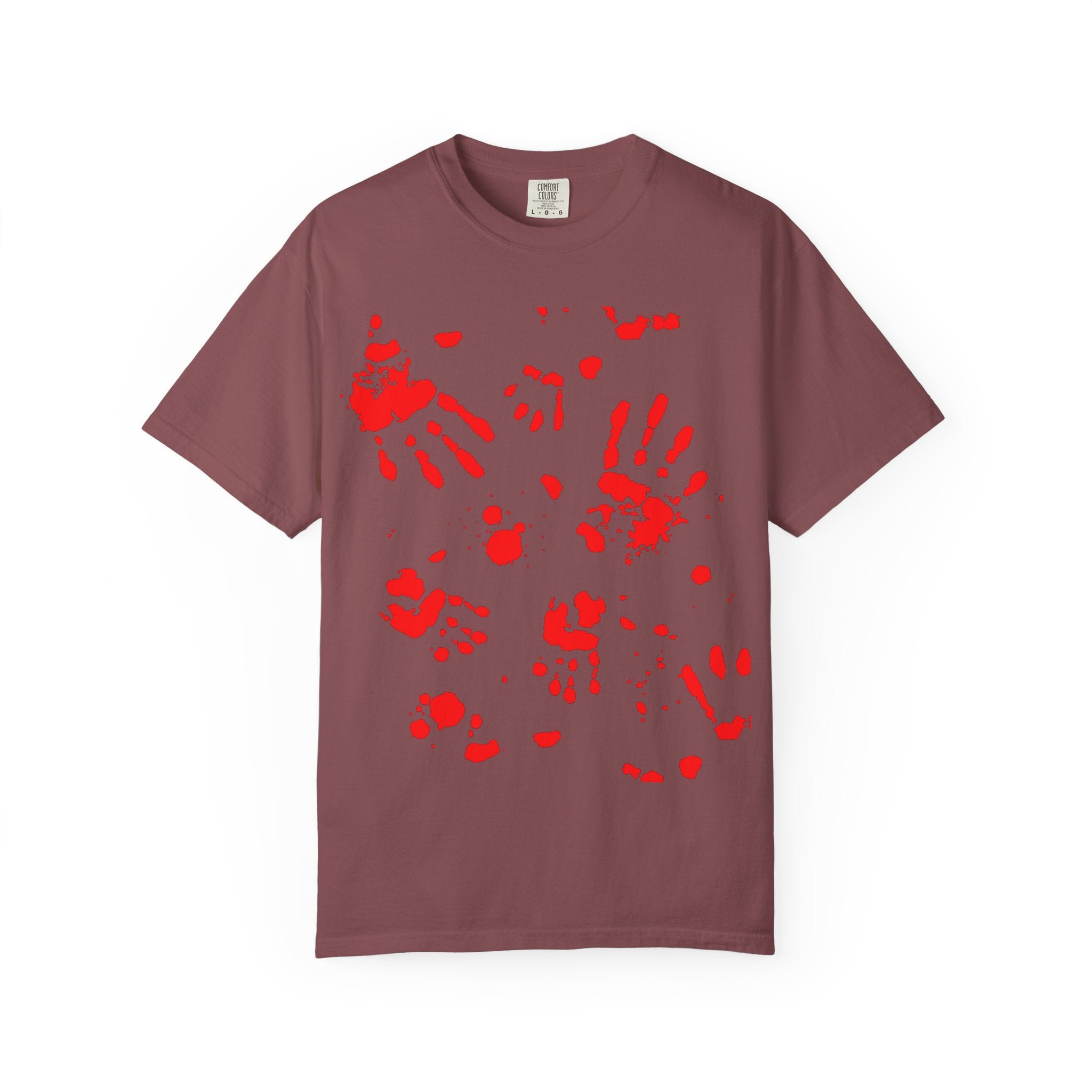Handprint Art Unisex T-shirt - Unique Grunge Tee, Casual Wear, Gift for Artsy Friends, Home Decor Style, Statement Fashion