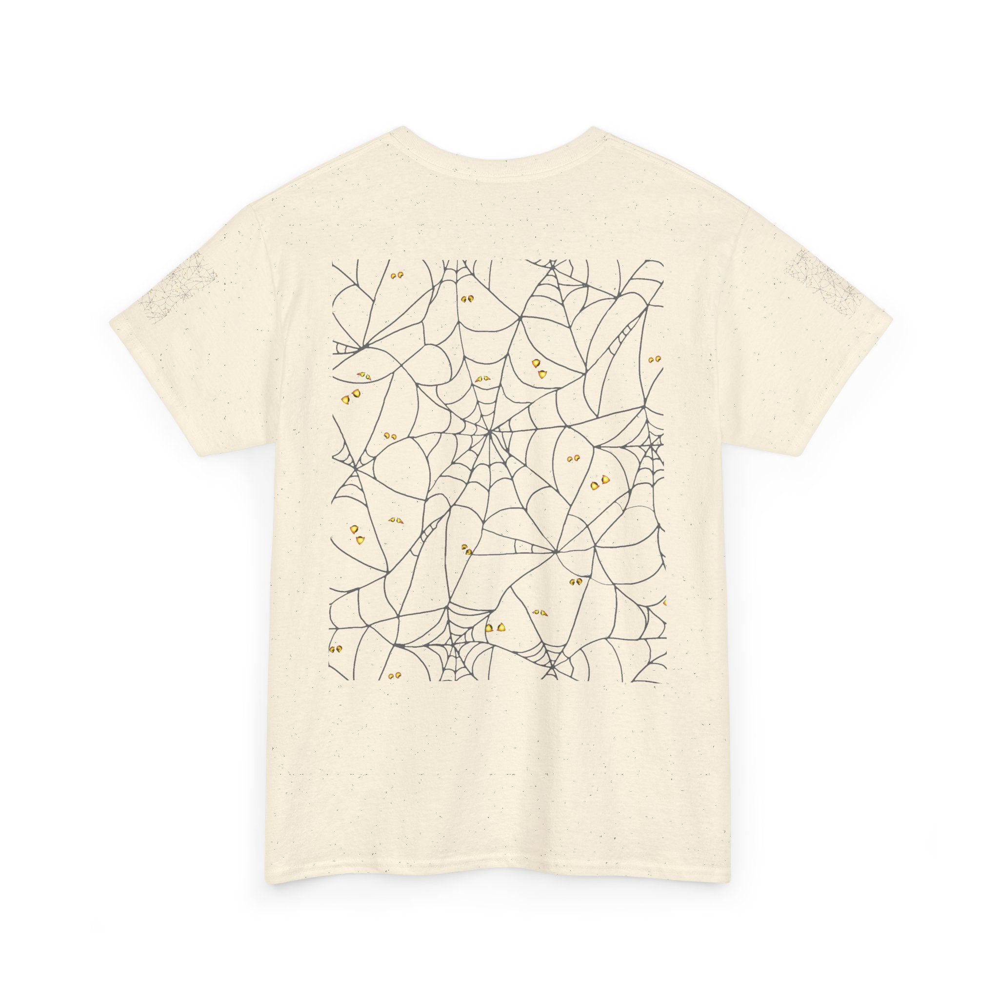 Spooky Spiderweb Tee, Halloween T-Shirt, Unisex Cotton Tee, Fall Fashion, Horror Theme, Scary Gift, Autumn Apparel