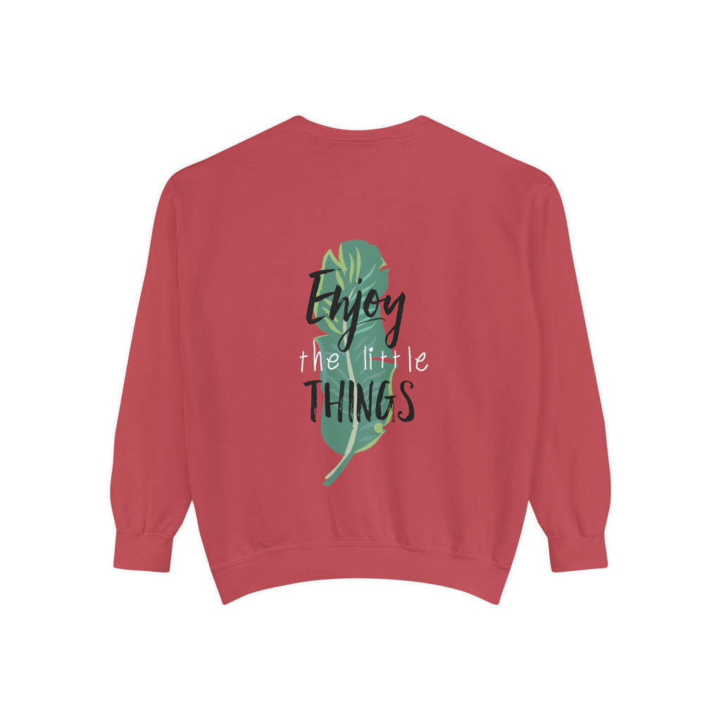Men Enjoy the Little Things Sweatshirt, Cozy Apparel, Gift for Her, Motivational Fashion, Spring Casual Wear