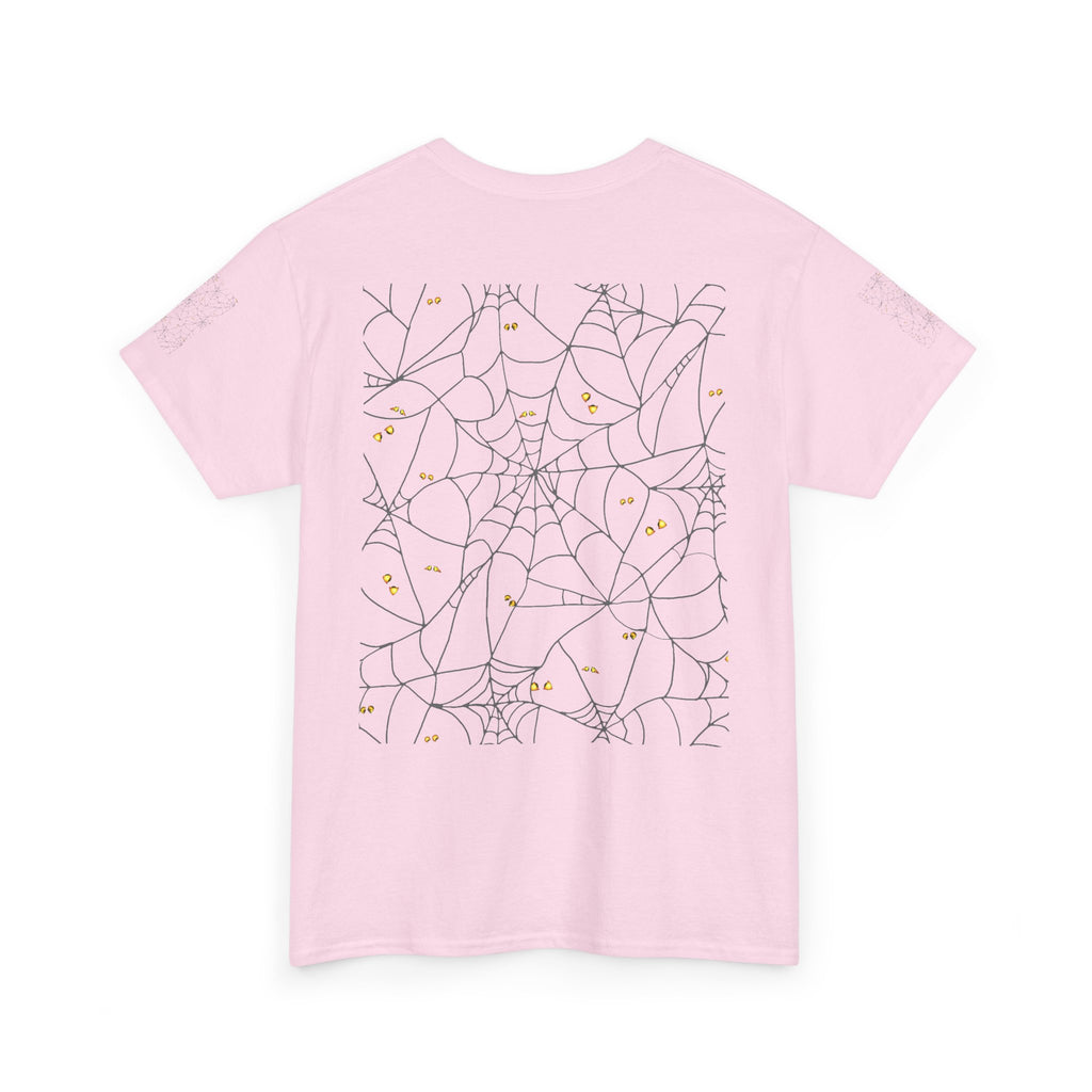 Spooky Spiderweb Tee, Halloween T-Shirt, Unisex Cotton Tee, Fall Fashion, Horror Theme, Scary Gift, Autumn Apparel