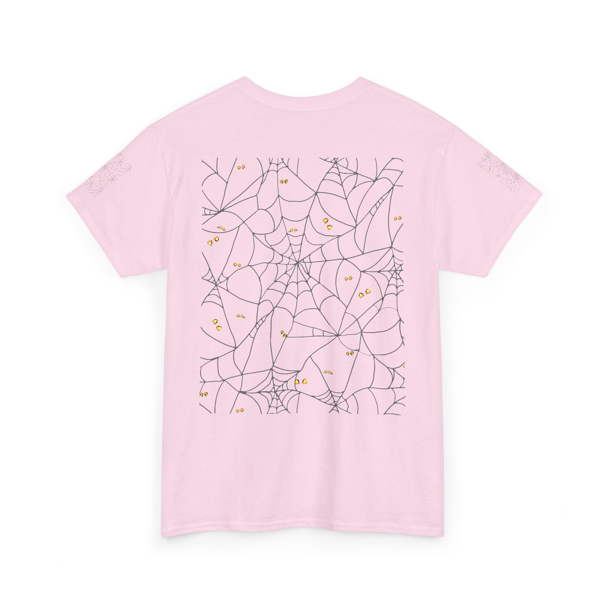 Spooky Spiderweb Tee, Halloween T-Shirt, Unisex Cotton Tee, Fall Fashion, Horror Theme, Scary Gift, Autumn Apparel