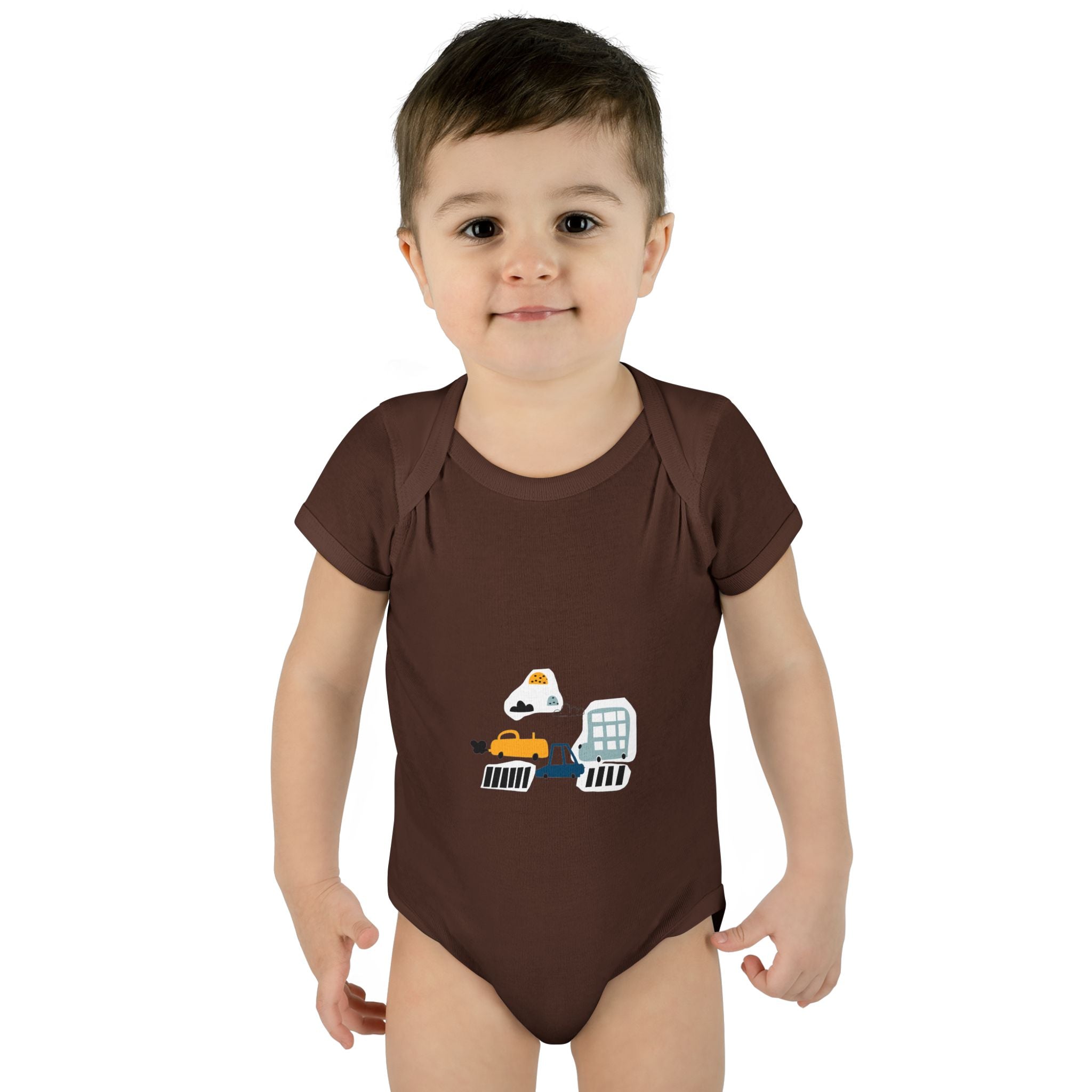 Cute Infant Baby Bodysuit with Adorable Construction Vehicles Dip into Fun, Gift for New Parents, Baby Shower Gift, Everyday Wear, [...]