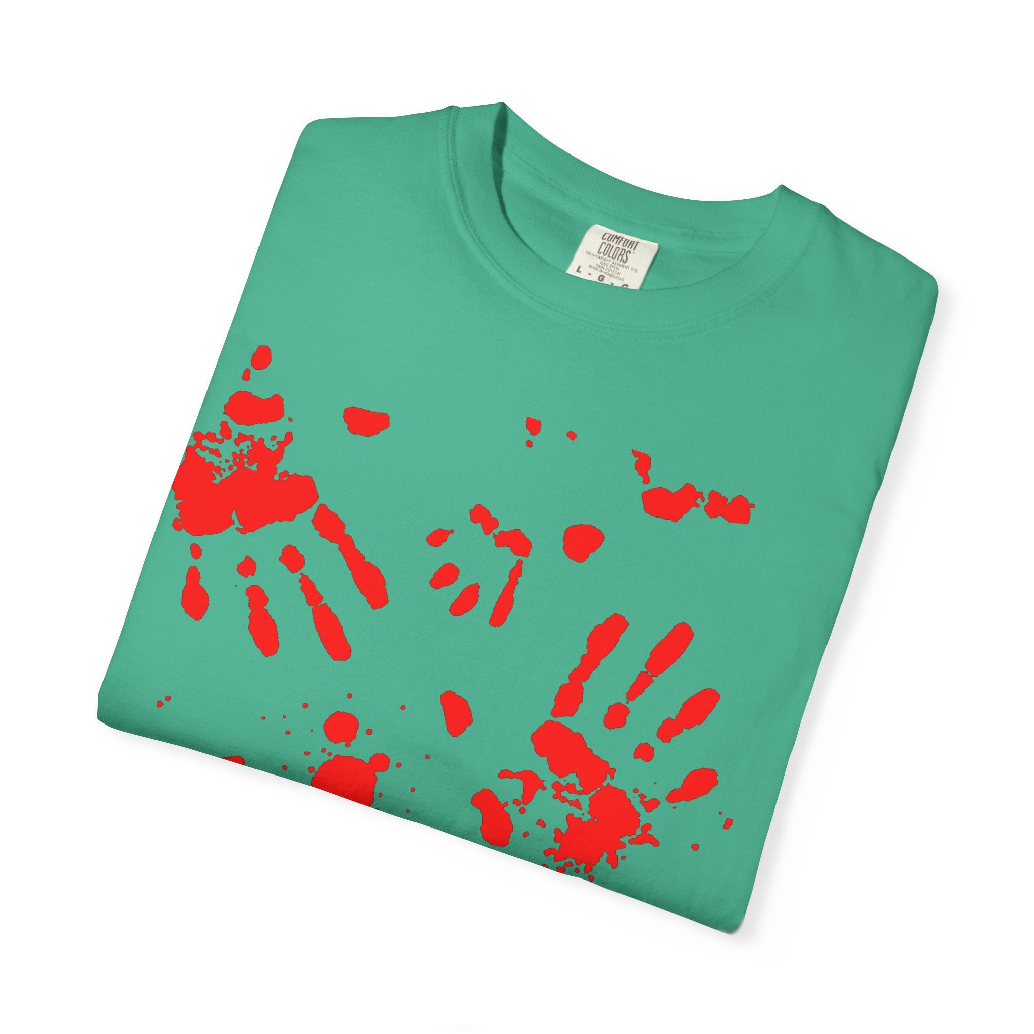 Handprint Art Unisex T-shirt - Unique Grunge Tee, Casual Wear, Gift for Artsy Friends, Home Decor Style, Statement Fashion