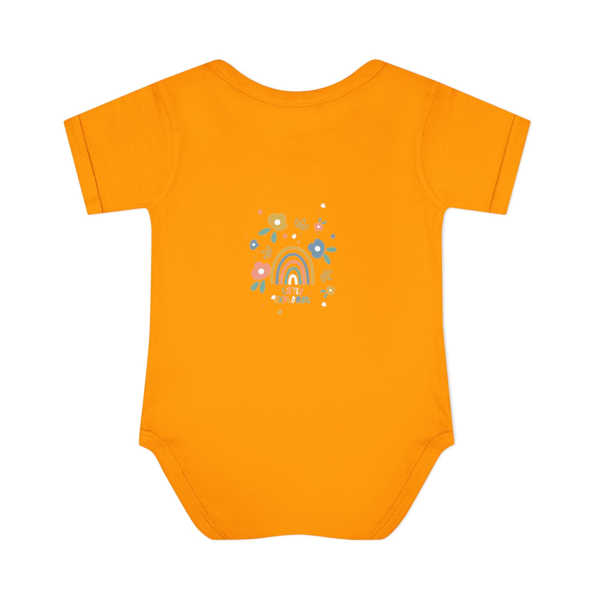 Whimsical Rainbow Baby Bodysuit | Cute Infant Onesie, Floral Baby Clothing, Gift for New Parents, Baby Shower Present, Toddler Outfit