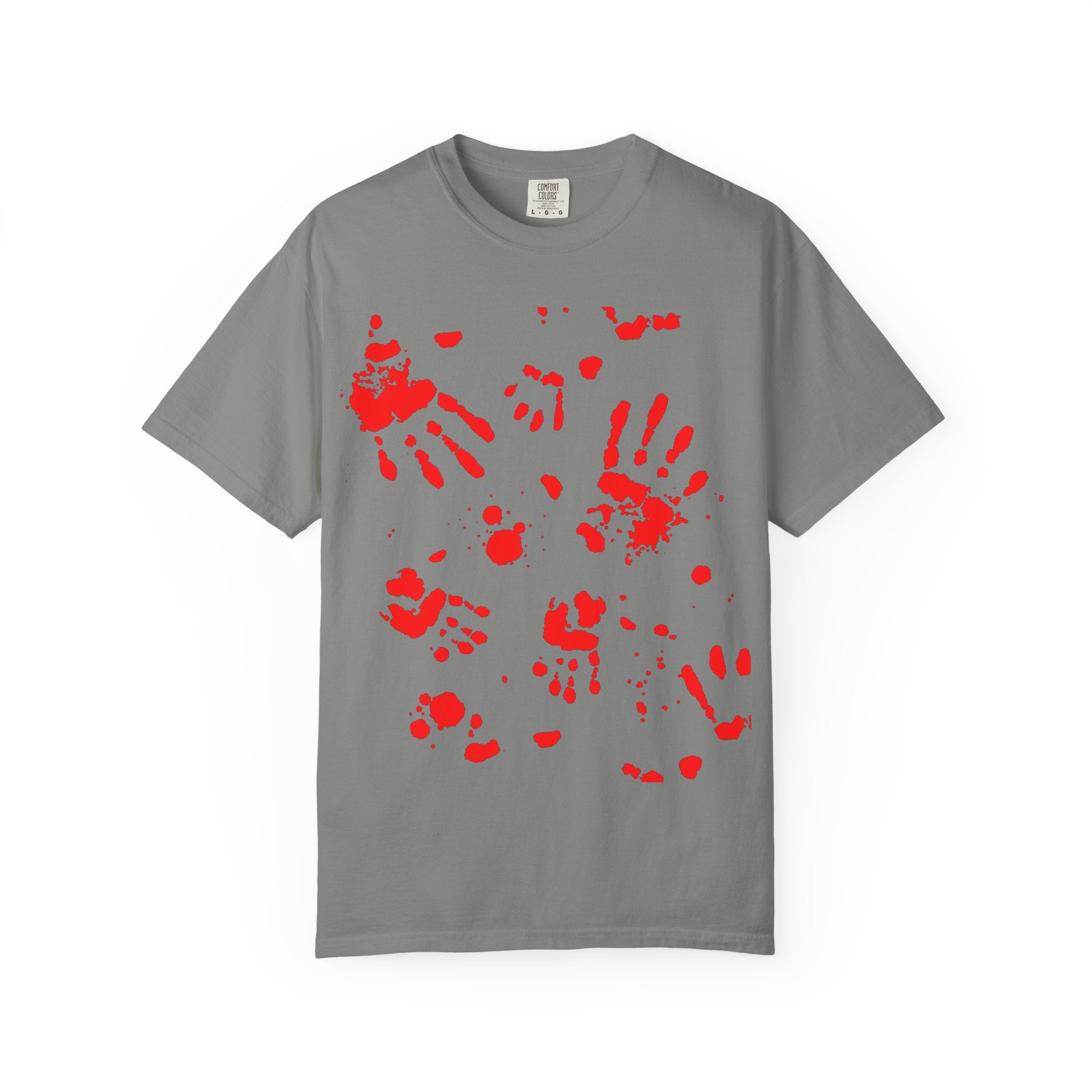 Handprint Art Unisex T-shirt - Unique Grunge Tee, Casual Wear, Gift for Artsy Friends, Home Decor Style, Statement Fashion