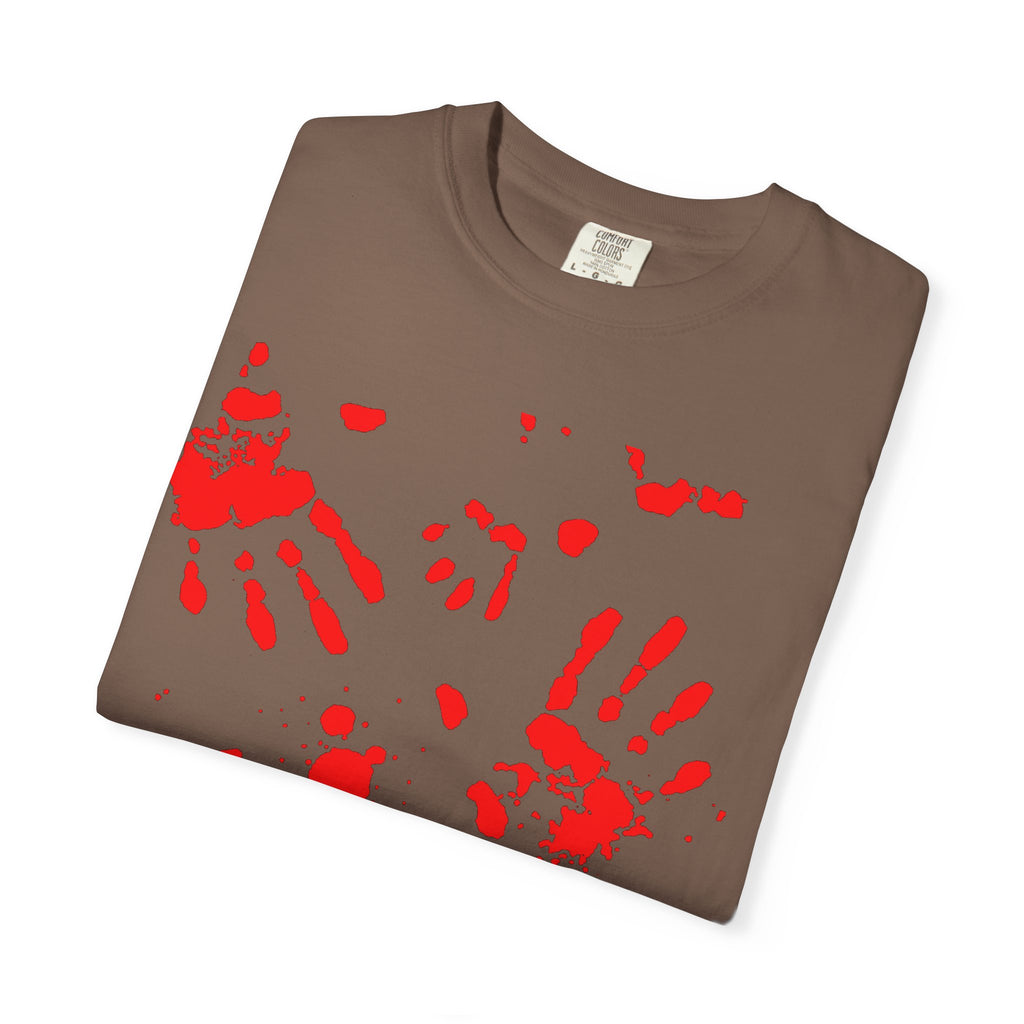Handprint Art Unisex T-shirt - Unique Grunge Tee, Casual Wear, Gift for Artsy Friends, Home Decor Style, Statement Fashion
