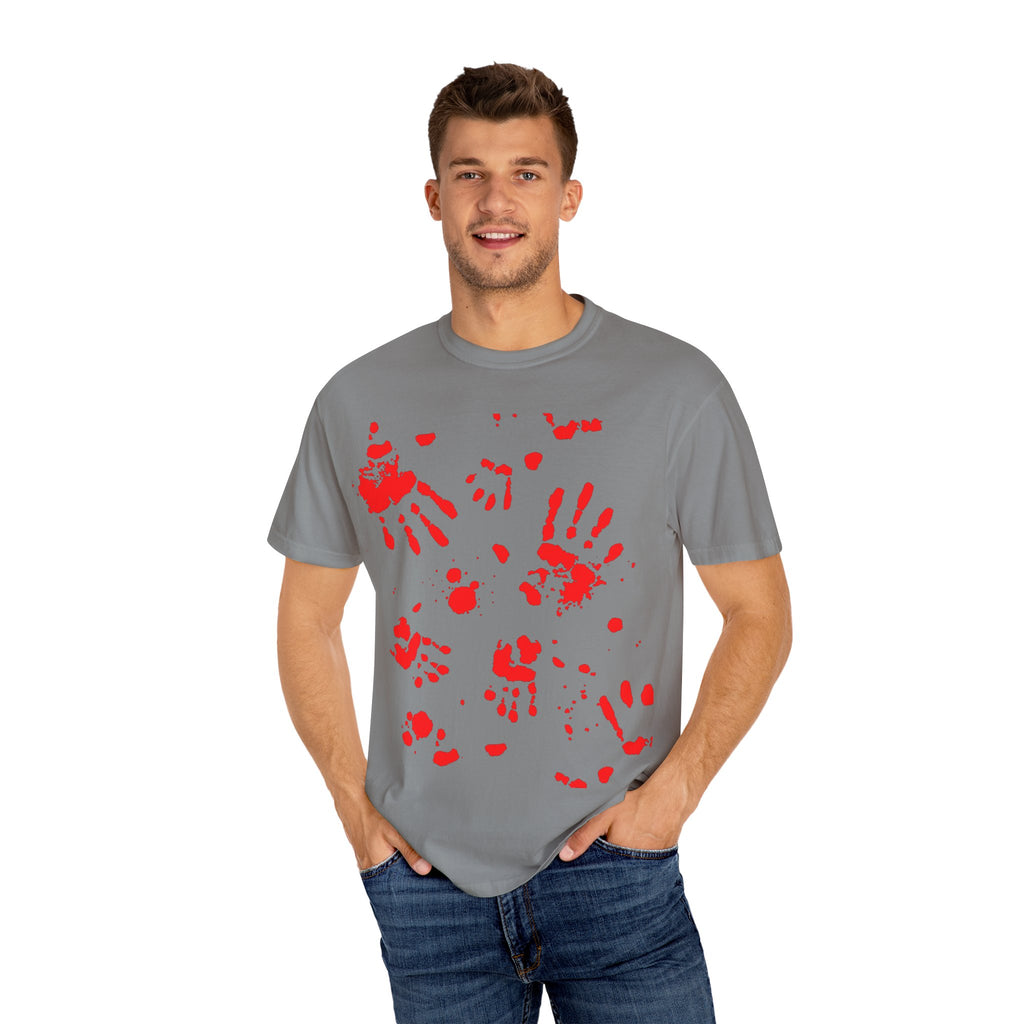 Handprint Art Unisex T-shirt - Unique Grunge Tee, Casual Wear, Gift for Artsy Friends, Home Decor Style, Statement Fashion