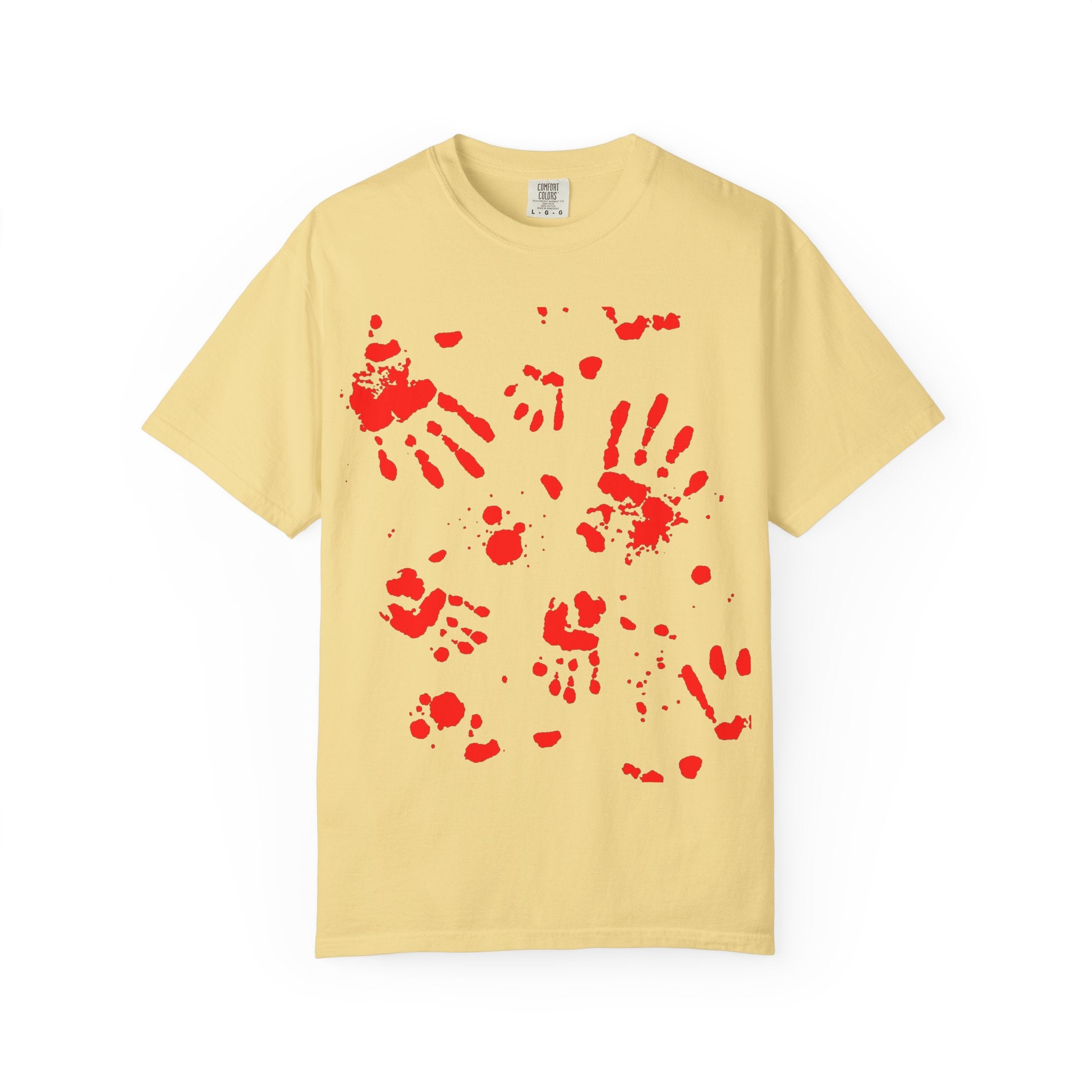 Handprint Art Unisex T-shirt - Unique Grunge Tee, Casual Wear, Gift for Artsy Friends, Home Decor Style, Statement Fashion