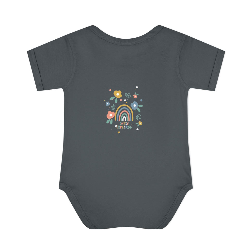 Whimsical Rainbow Baby Bodysuit | Cute Infant Onesie, Floral Baby Clothing, Gift for New Parents, Baby Shower Present, Toddler Outfit
