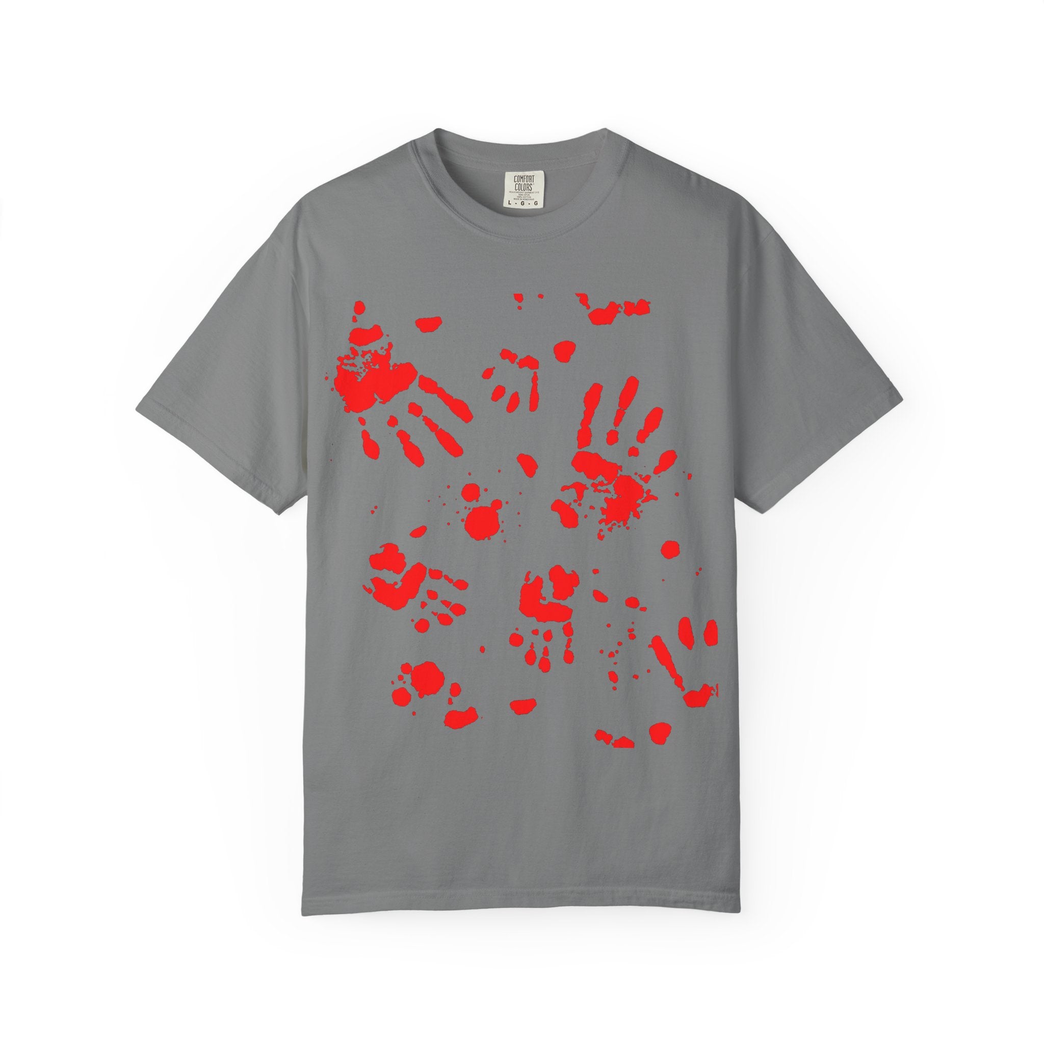 Handprint Art Unisex T-shirt - Unique Grunge Tee, Casual Wear, Gift for Artsy Friends, Home Decor Style, Statement Fashion